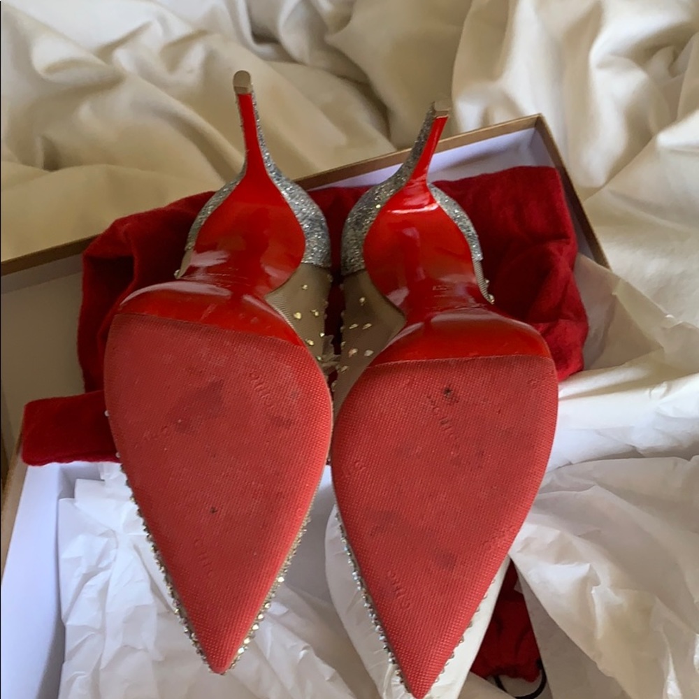 Christian Louboutin Strass Follies Glitter Pumps - Picture 6 of 8